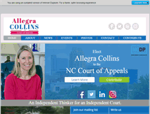 Tablet Screenshot of allegracollins.com